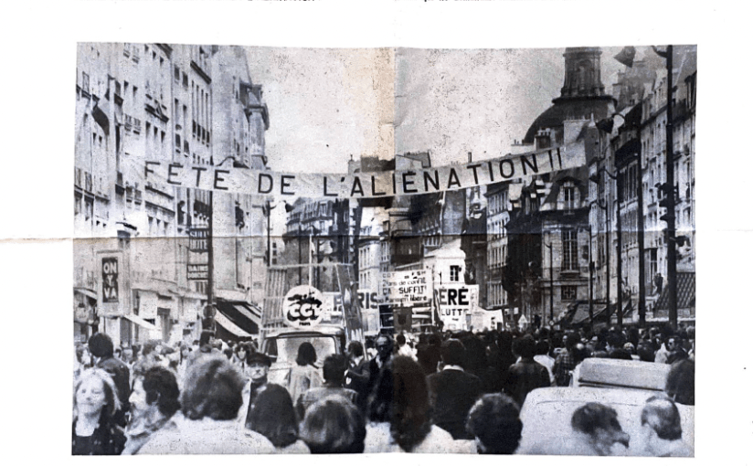 Broadside: “1 Mai 1977. Une Idee Paralyse Pendant 25 Minutes 500 Bureaucrates et 100.000 Connards” – Anonymous, 1977&nbsp;[?]