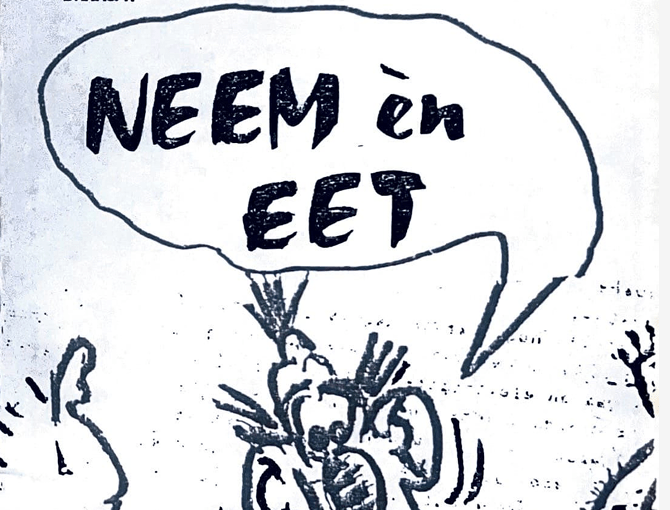“Toch bezuinigen!? … NEEM en EET!”&nbsp;(1986?)